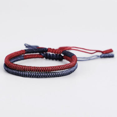 2 /pc Set Tibetan Handmade Lucky Knot 'DETERMINATION' Bracelets